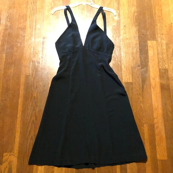 Armani Le Collezioni Black Silk Blend Dress - Size 8 - Picture 1 of 9